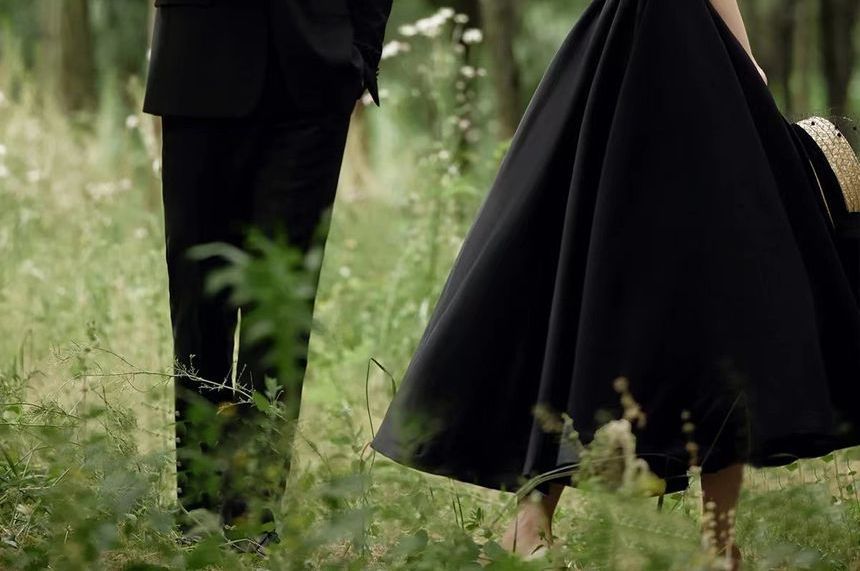 Plain A-Line Evening Gown Short-Sleeve V-Neck