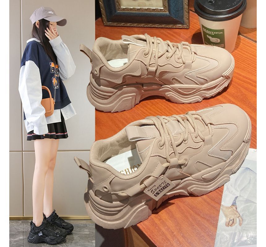 Platform Lace Sneakers Up