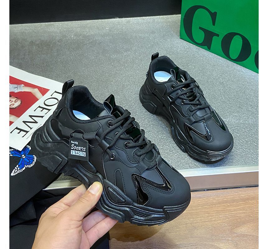 Platform Lace Sneakers Up