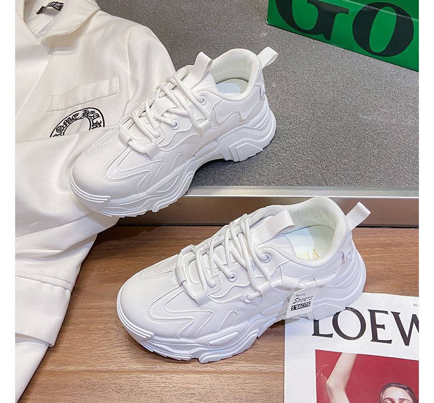 Platform Lace Sneakers Up