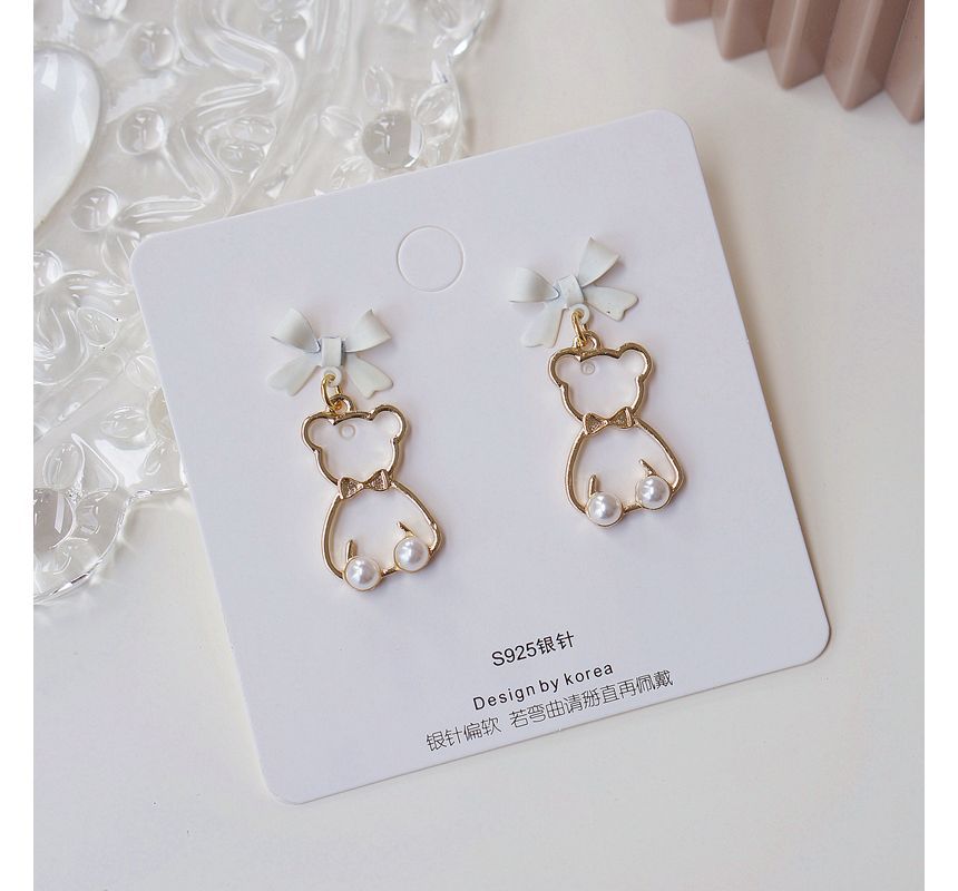 Dangle Bear Earring Alloy