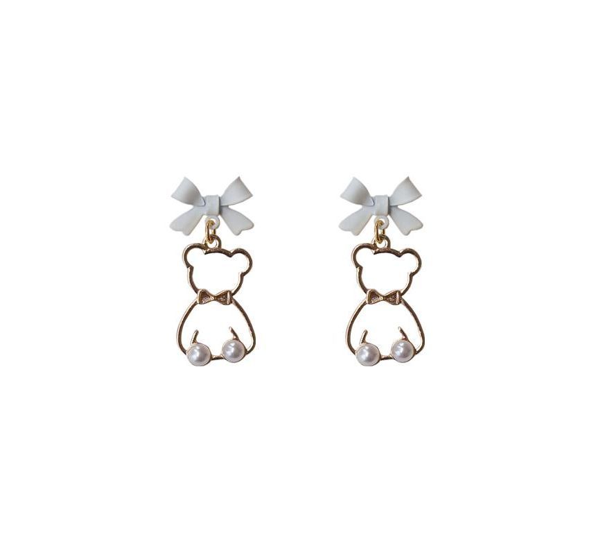 Dangle Bear Earring Alloy