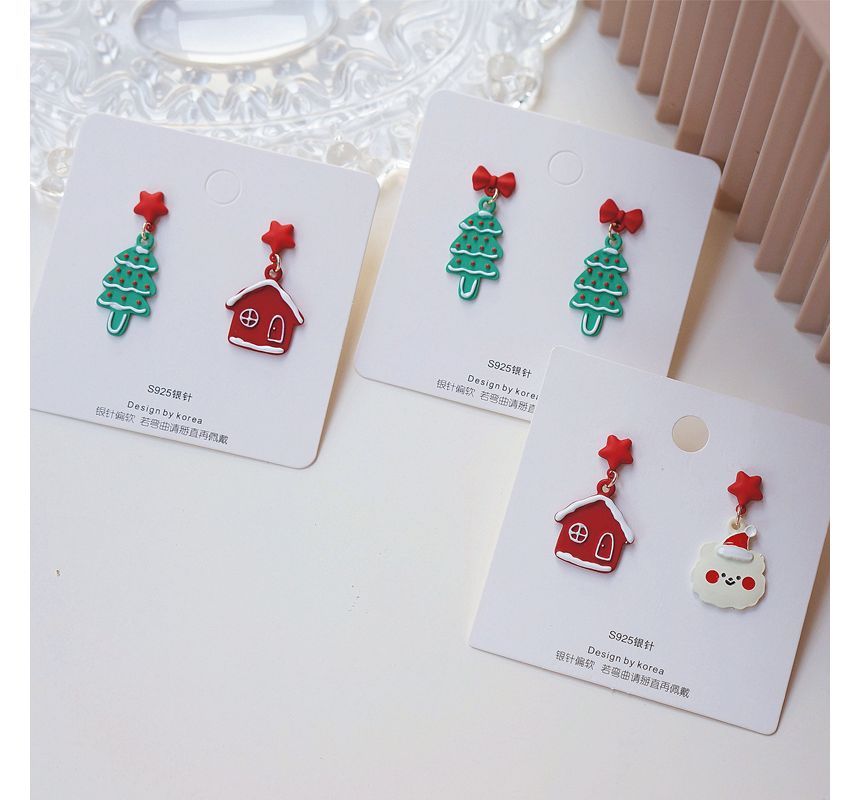 Earring Alloy Christmas designs) (various