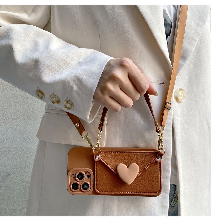 Phone Holder Case Card Heart