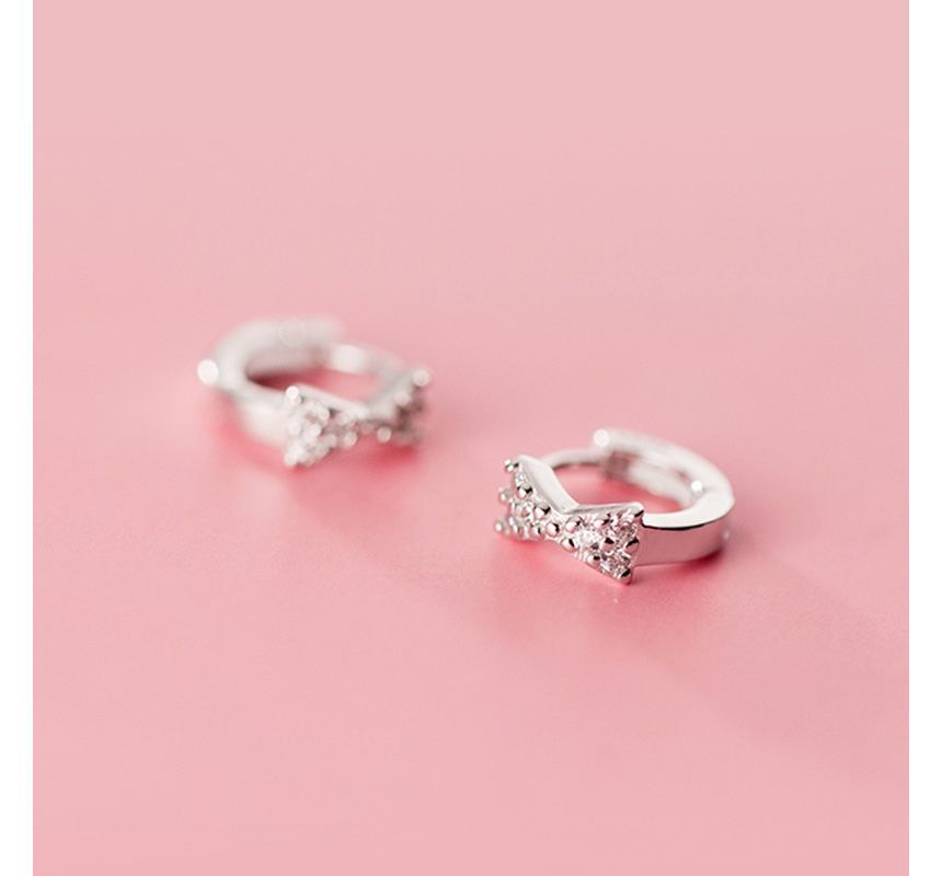 Rhinestone Bow Cuff Ear