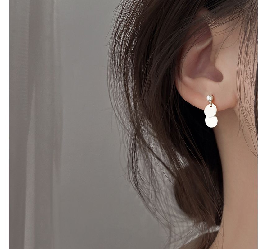 Disc Drop Earring