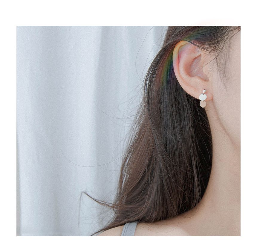 Disc Drop Earring