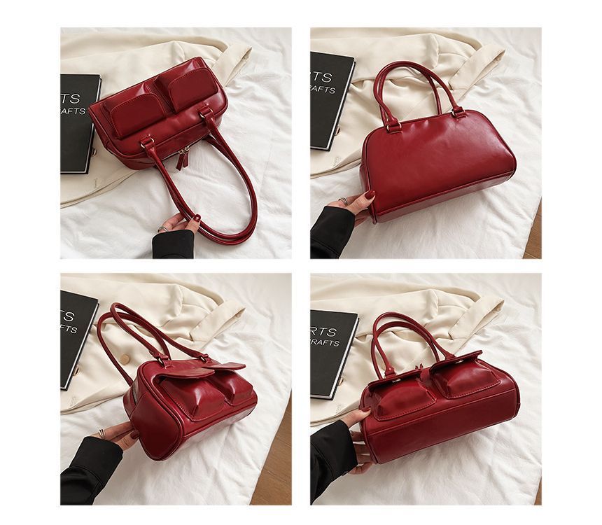 Leather Faux Shoulder Bag