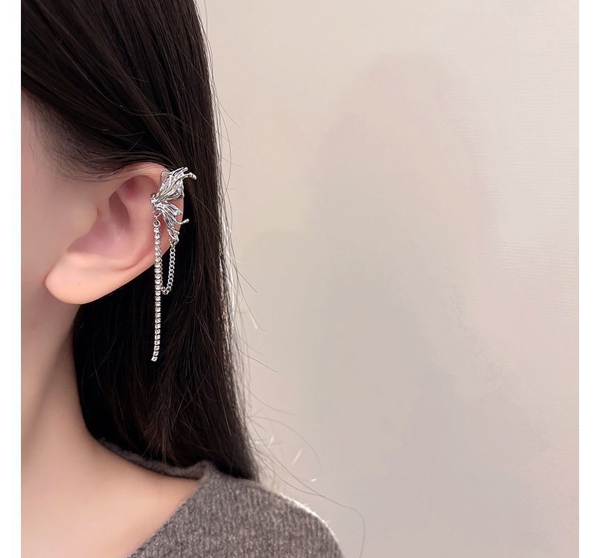 Cuff Ear Butterfly Chained
