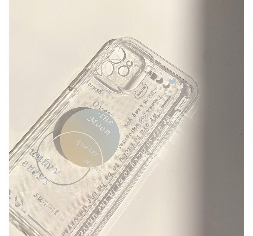 Phone Transparent Case Lettering