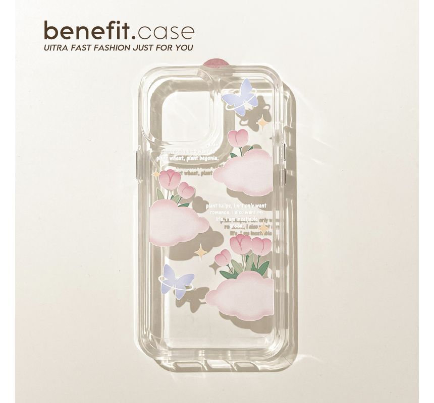Phone Case Transparent Tulip