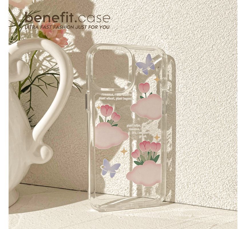 Phone Case Transparent Tulip