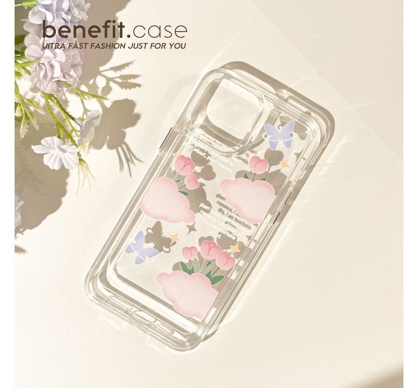 Phone Case Transparent Tulip