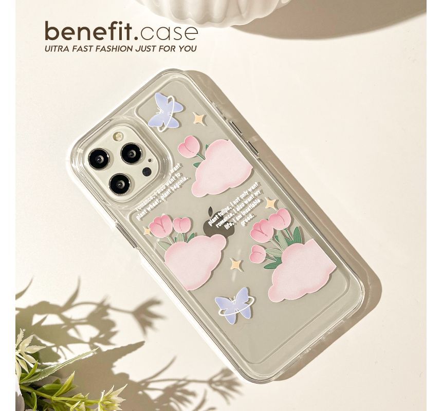 Phone Case Transparent Tulip