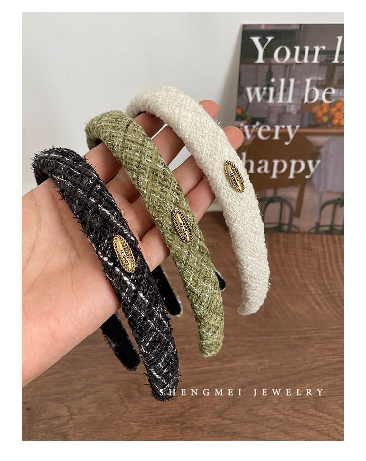 Tweed Logo Headband