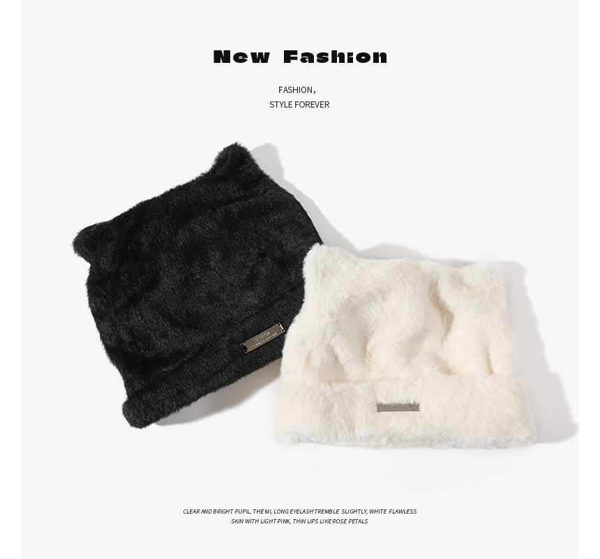 Bear Beanie Fluffy Ear