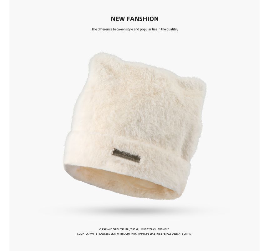 Bear Beanie Fluffy Ear