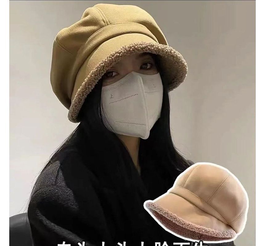 Shearling Faux Beret Trim