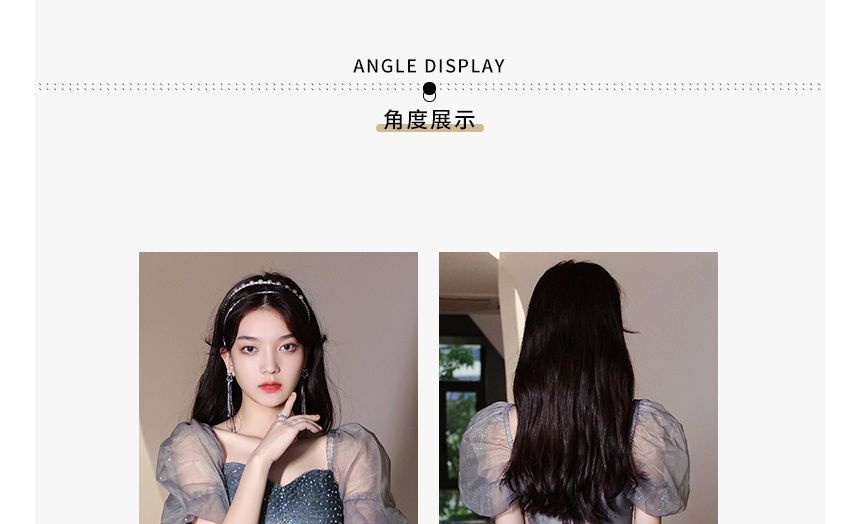 / Gradient Gown Mesh Midi Puff-Sleeve A-Line Dress Evening