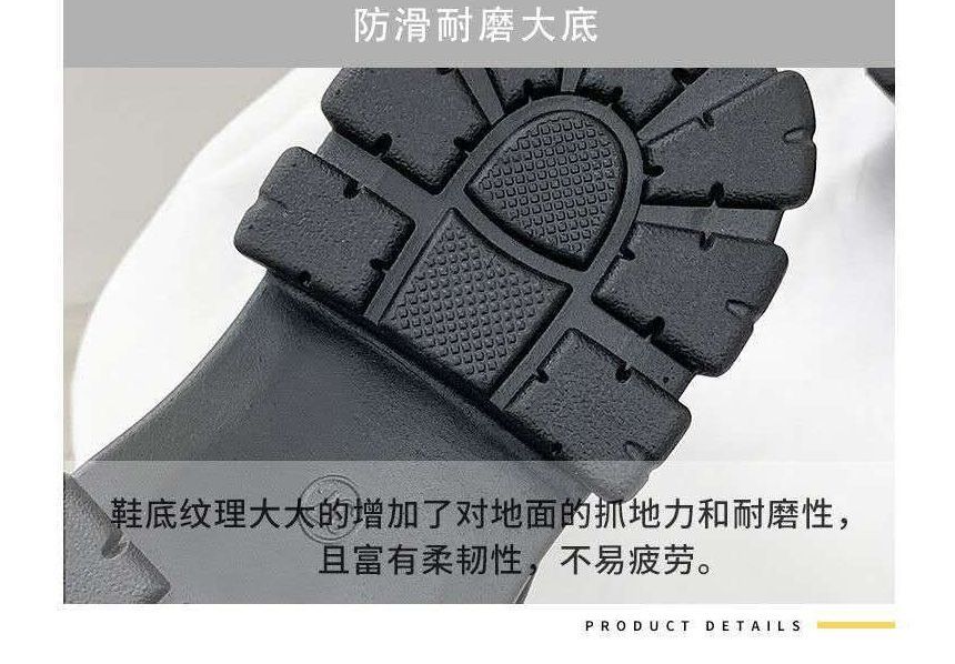 Platform Boots Short Lace-Up