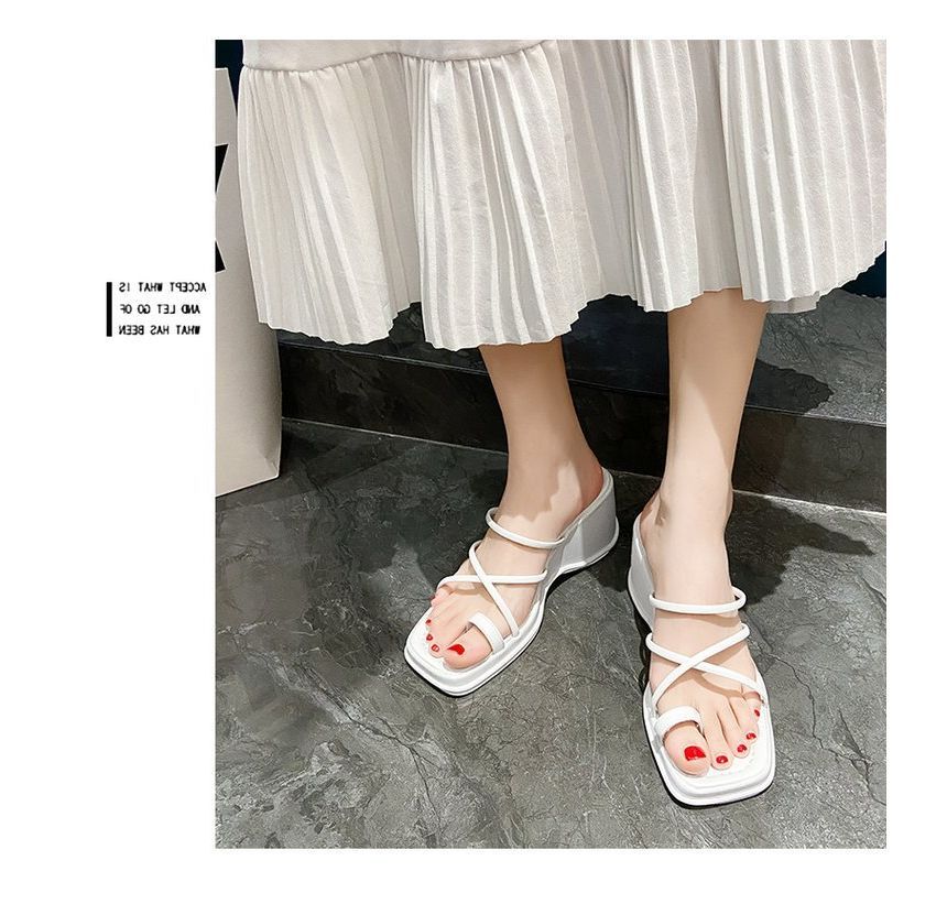 Sandals Toe Wedge-Heel Loop