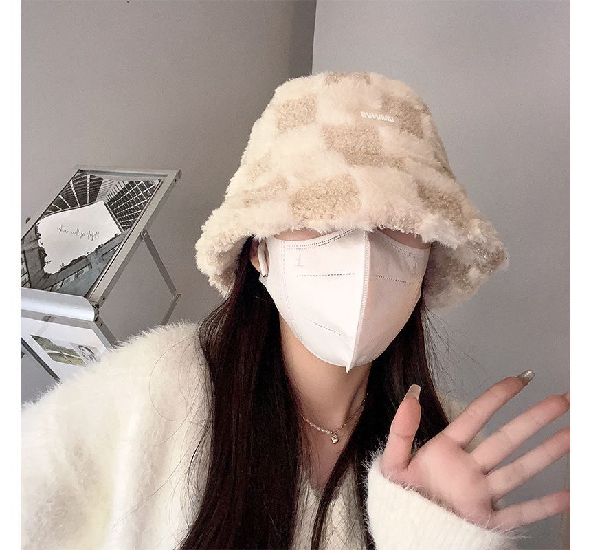 Bucket Fluffy Hat Plain