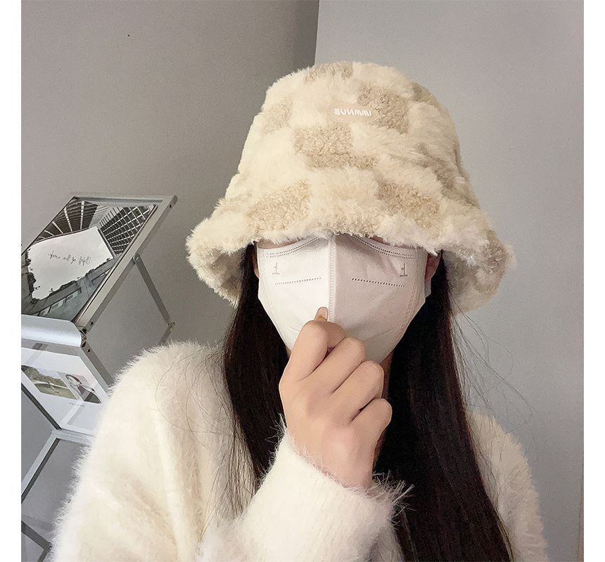 Bucket Fluffy Hat Plain
