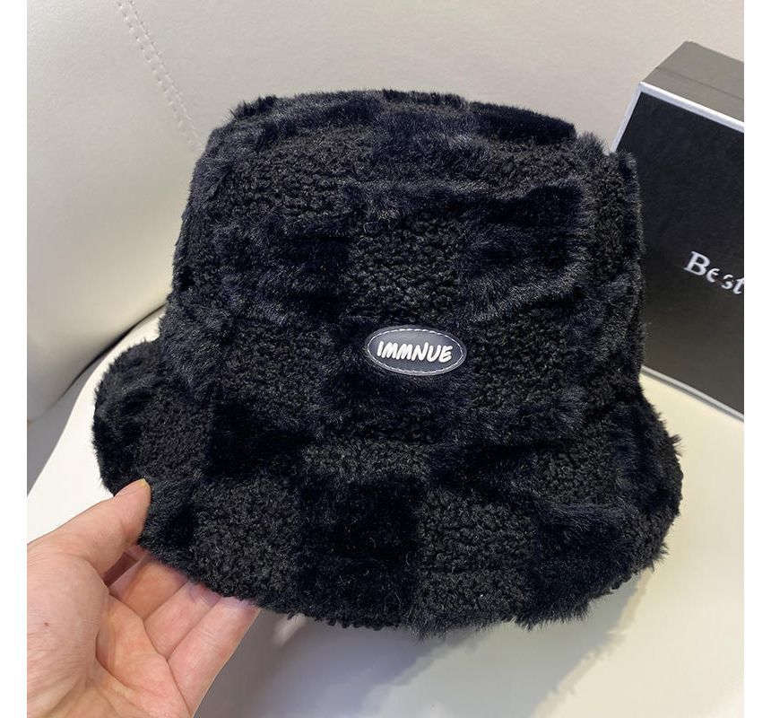 Bucket Fluffy Hat Plain