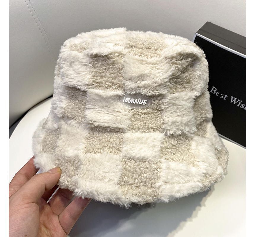 Bucket Fluffy Hat Plain