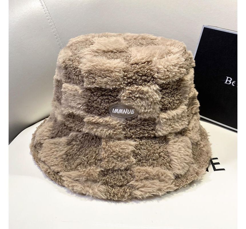Bucket Fluffy Hat Plain