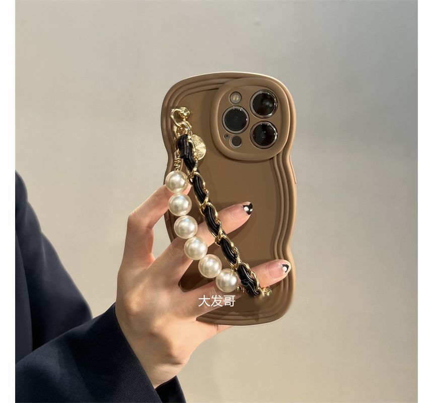 Faux Chain Case Pearl Phone