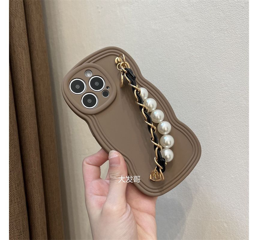Faux Chain Case Pearl Phone