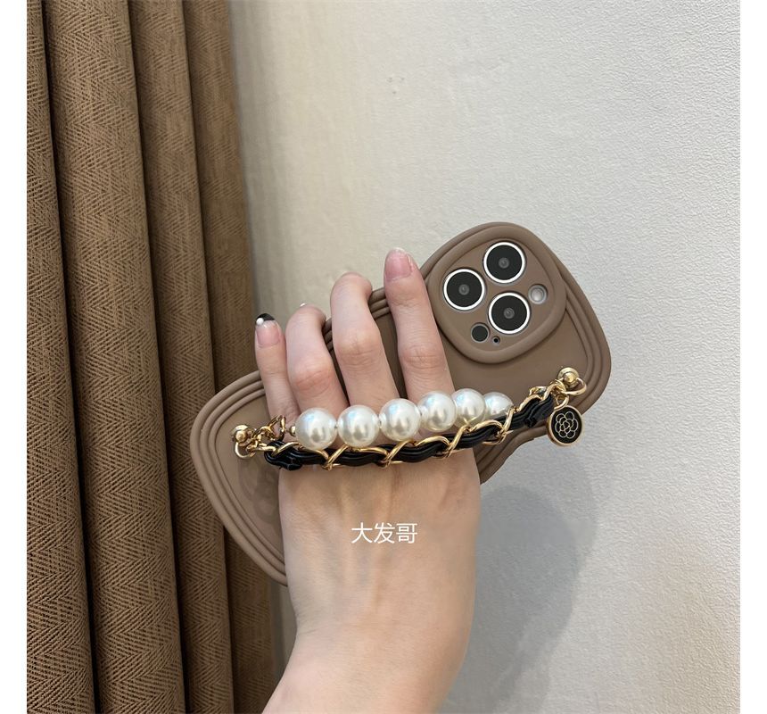 Faux Chain Case Pearl Phone