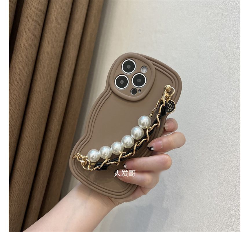 Faux Chain Case Pearl Phone