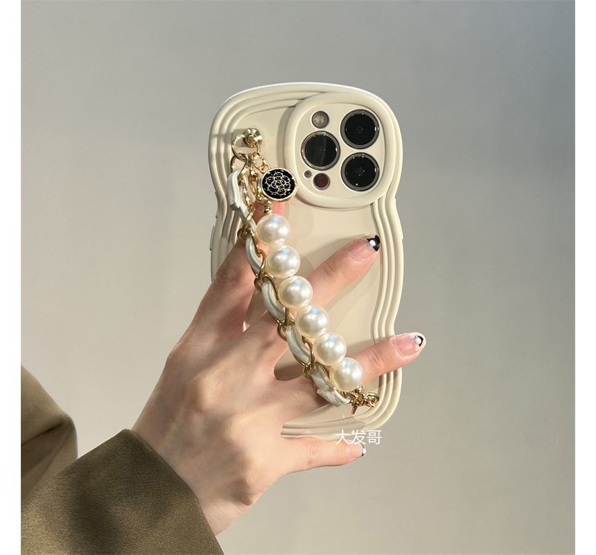 Faux Chain Case Pearl Phone