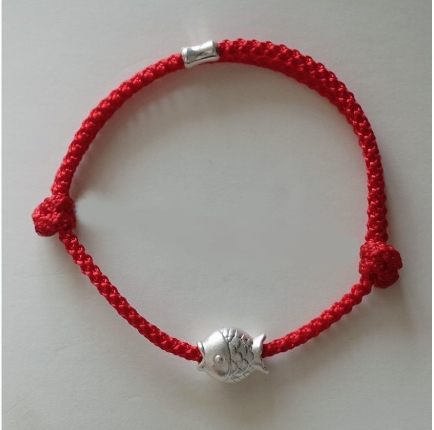 String Fish Bracelet Silver