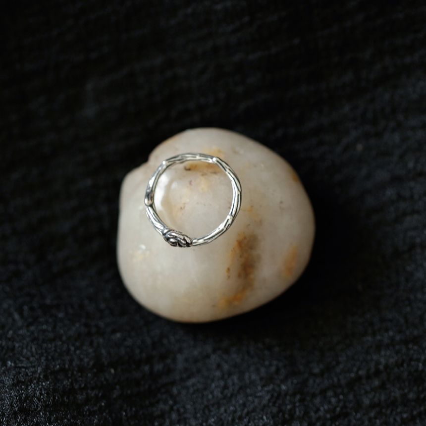 Rose Ring Open Sterling Silver