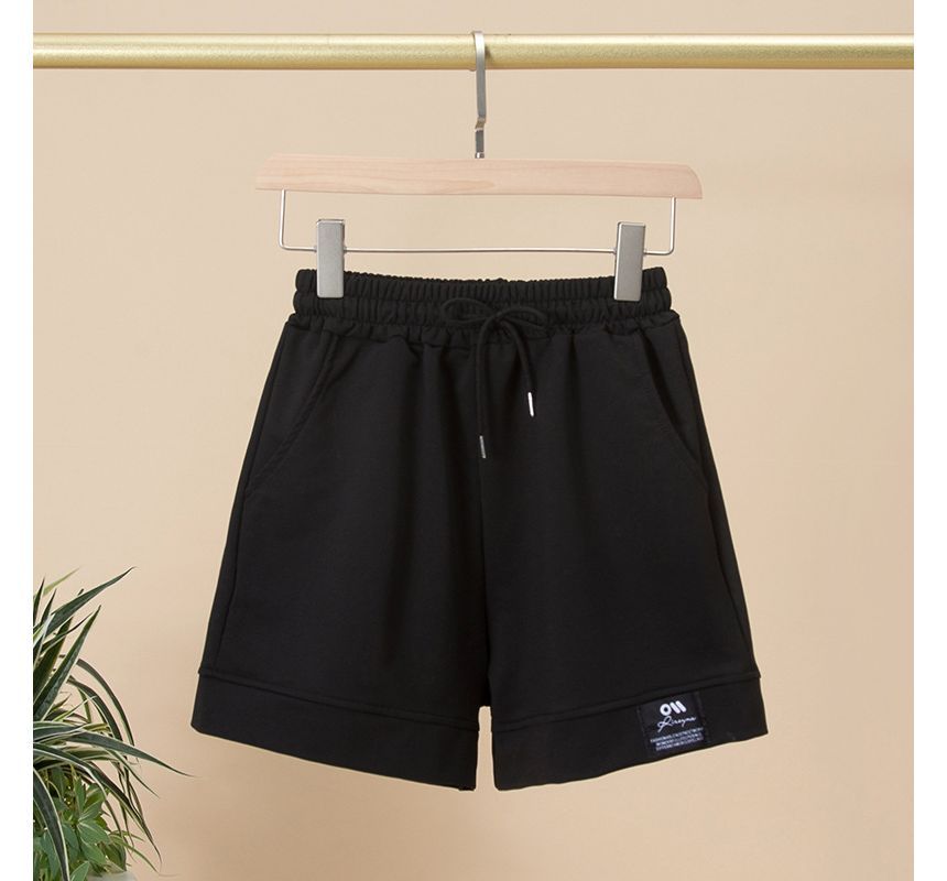 High Shorts Applique Waist Plain Label