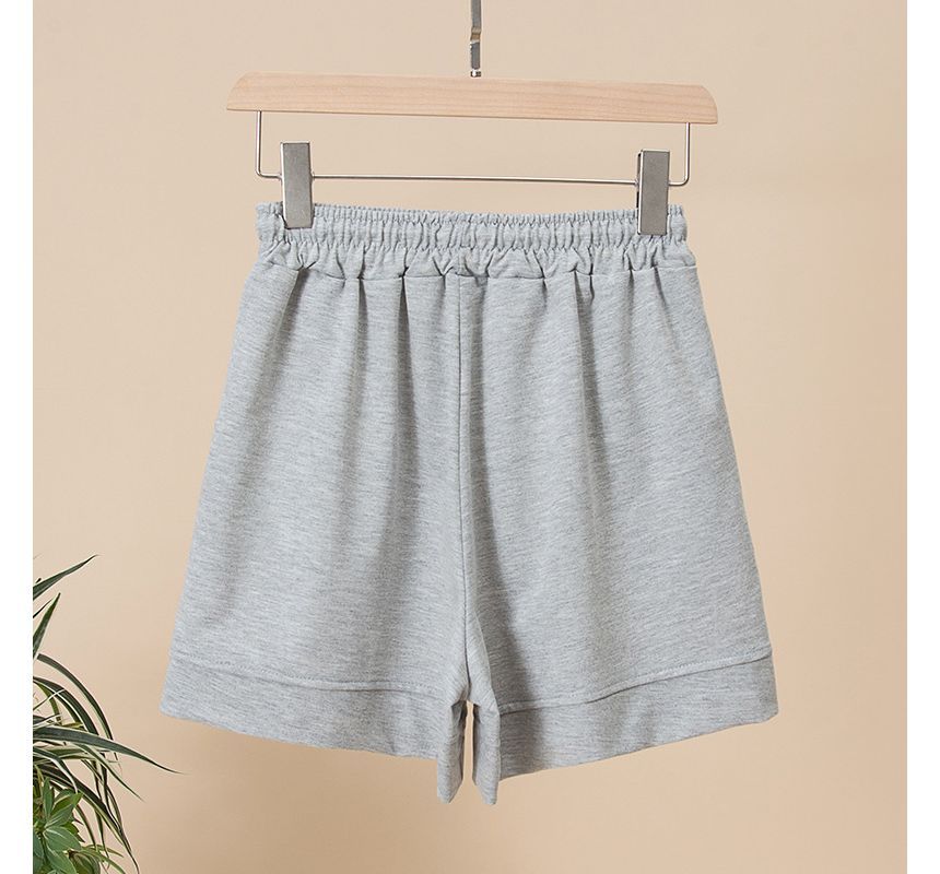 High Shorts Applique Waist Plain Label