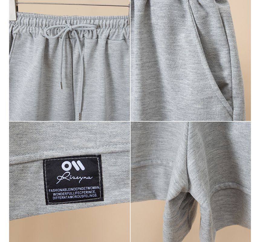 High Shorts Applique Waist Plain Label