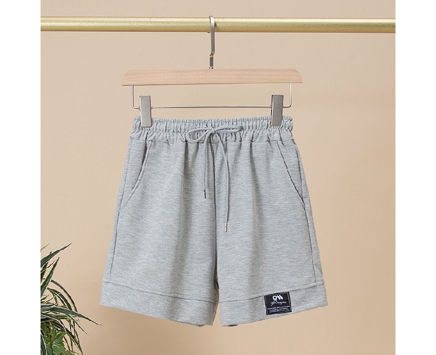 High Shorts Applique Waist Plain Label