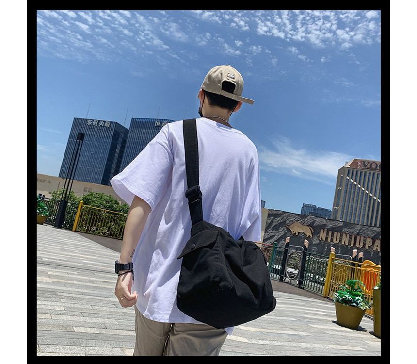 Bag Crossbody Plain Canvas