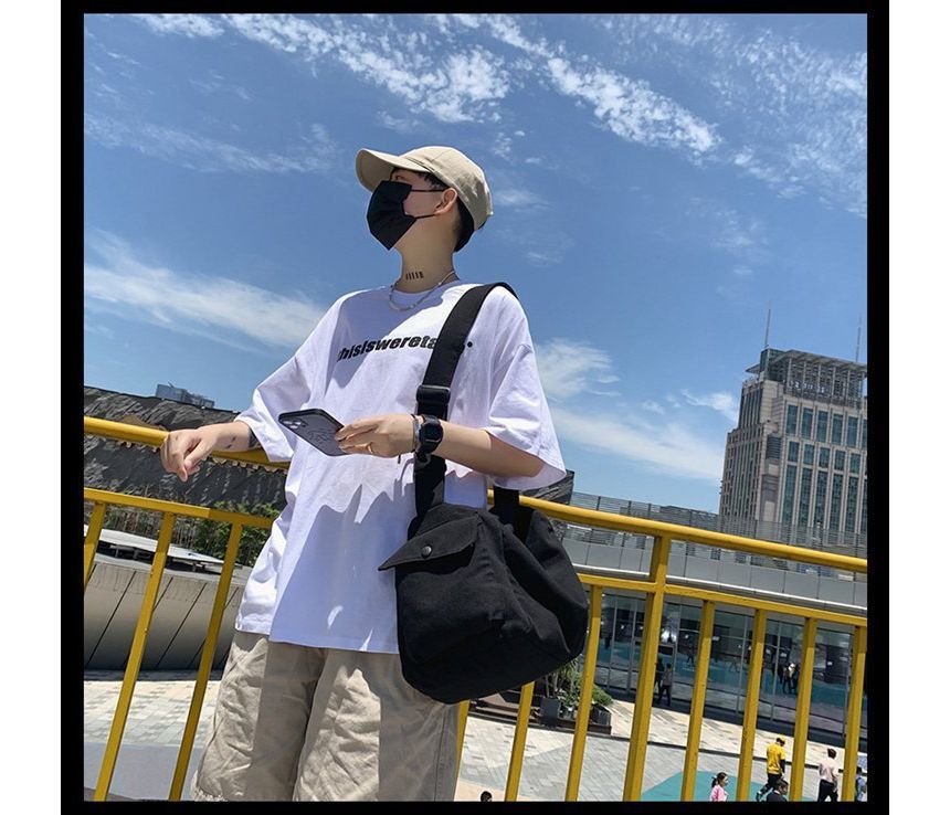 Bag Crossbody Plain Canvas