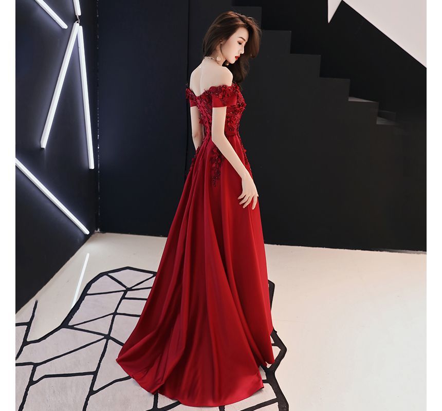 A-Line Gown Designs) Plain Evening (Various