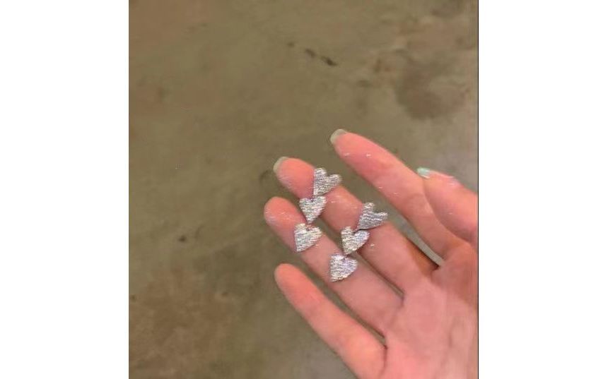 Dangle Heart Earring Alloy