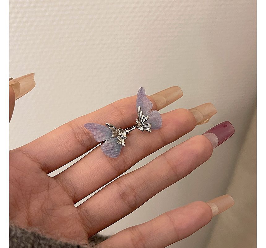 Earring Cuff Rhinestone Butterfly