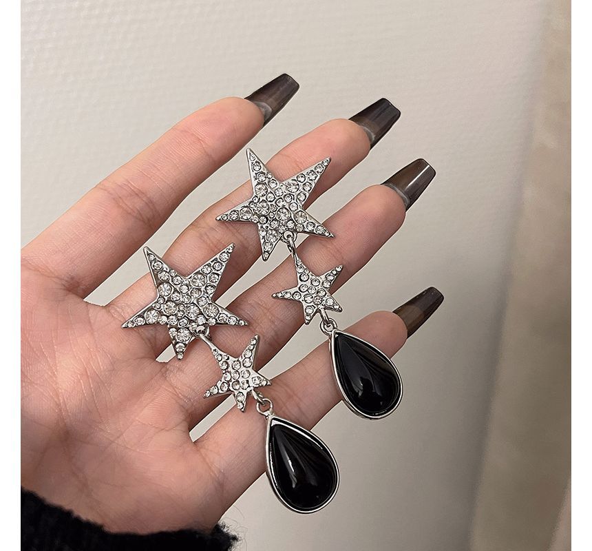 Star Rhinestone Earring Drop