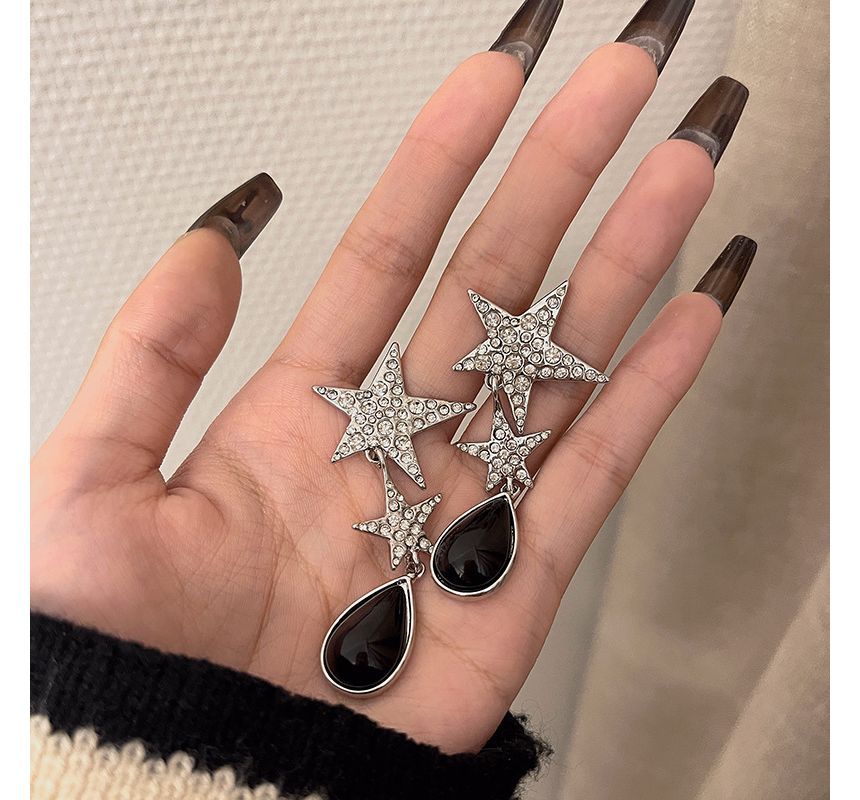 Star Rhinestone Earring Drop