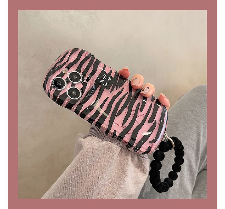 Case Zebra Hand Chain Phone Print