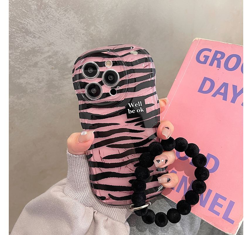 Case Zebra Hand Chain Phone Print